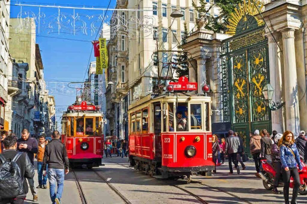 Historical Comfy Flat In Beyoglu Tophane, Galata Lägenhet Istanbul Exteriör bild